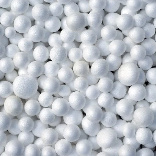 Close-up of the EPS beads sewn inside LIELOW